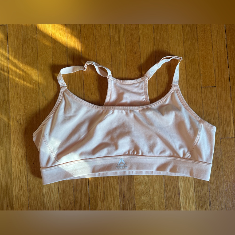 Reebok Peach Sports Bra, Size XXL
